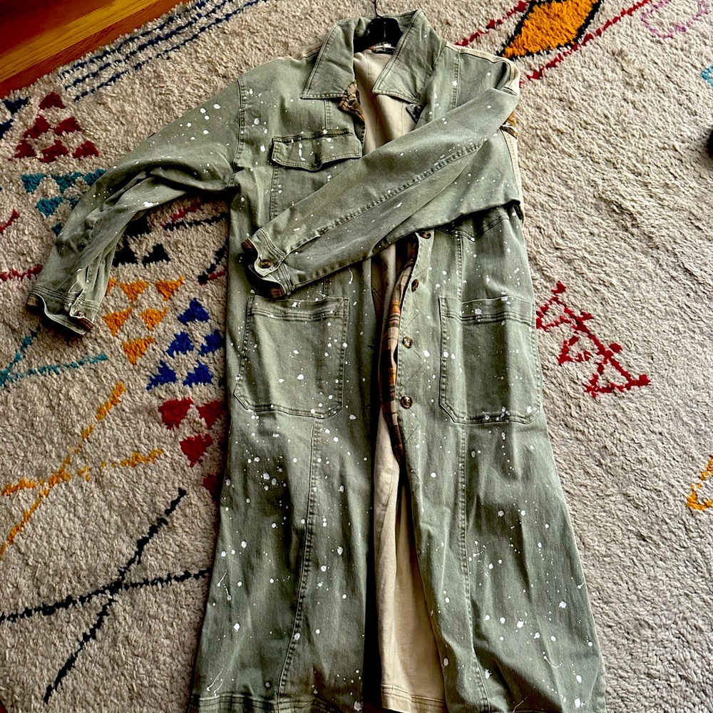 Long spring jacket. NWOT size xl Oli and Hale